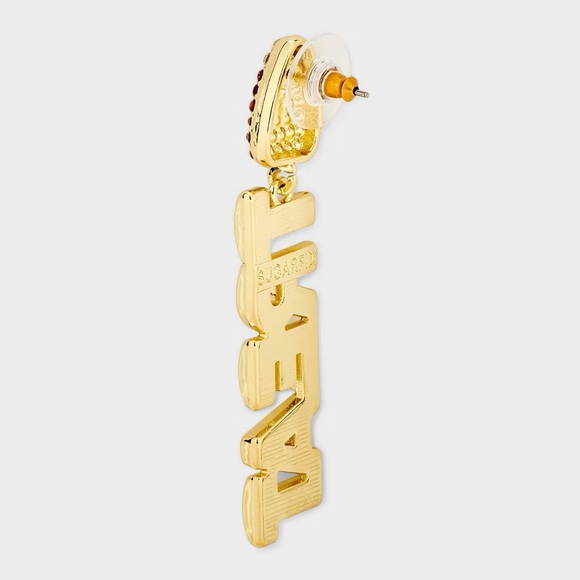 Halloween nwt candy corn trick treat SUGARFIX BaubleBar Bone-Appetit Earrings - Picture 2 of 3